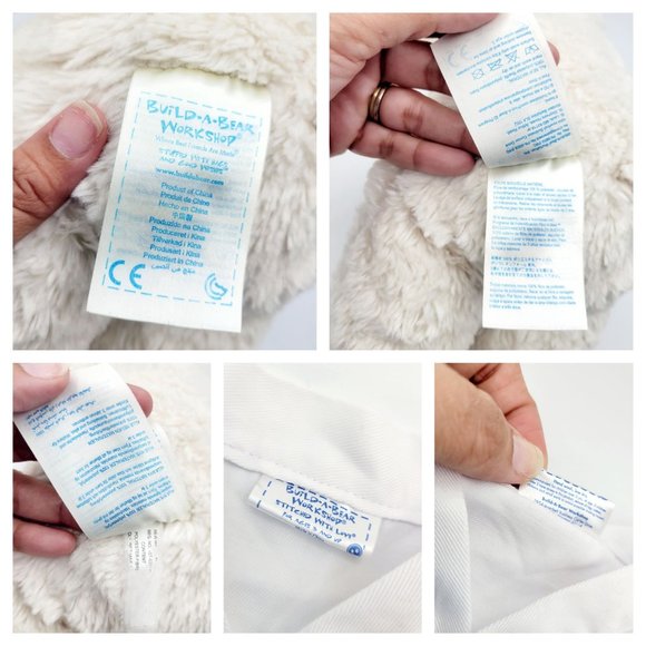 Build a Bear Karate Bear Stuffed Animal Plush Cream & White Karate Gi Outfit 15" - Picture 7 of 8